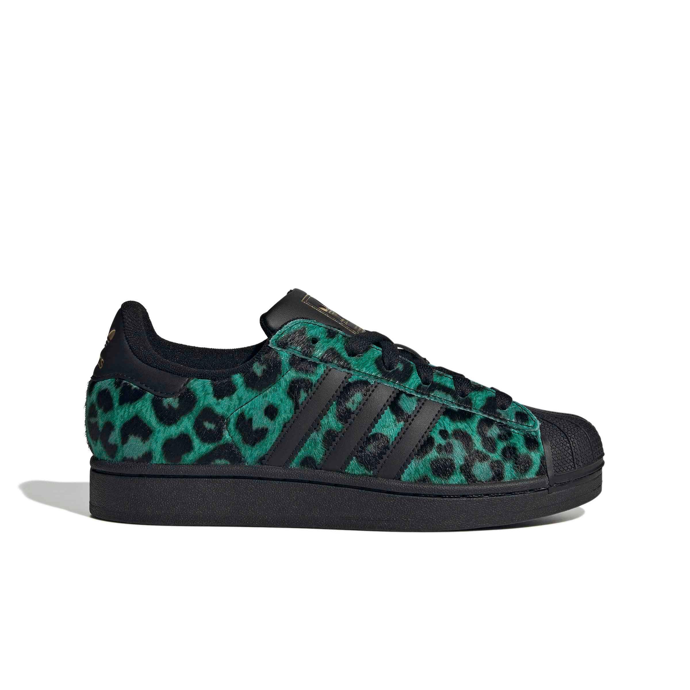 adidas Originals Superstar II "Semi Screaming Green/Core Black/Gold Metallic" Women's Shoe - GREEN/BLACK/GOLD